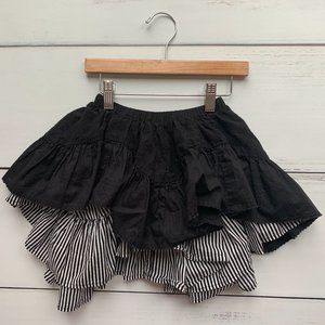 Paper Wings Layered High/lo skirt sz 3-6 Big Kid